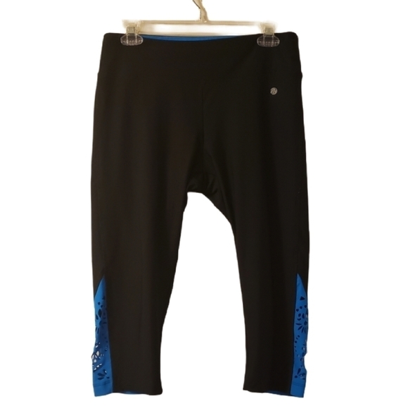 Bally Cropped Leggings with Lasercut Details - Picture 1 of 7